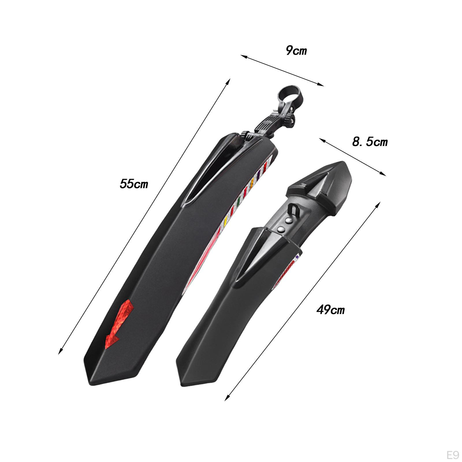 Переднее и заднее велосипедное крыло. Велосипедные крылья. Регулируемая защита от дождя — фото 10