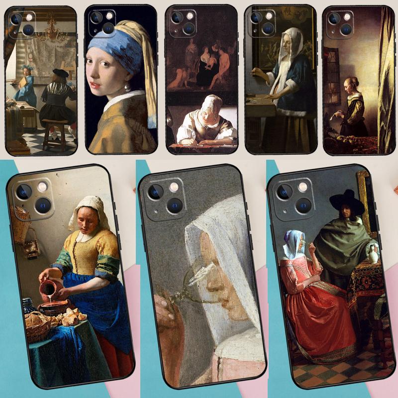 Johannes Vermeer Phone Case For iPhone 17 Pro Max 11 14 15 16 Pro Max Plus 12 13 Mini 16e 17 Air Back Cover
