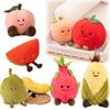 Serie de Frutas y Verduras Melocotones Pepinos Tomates Sandía Peluches Decoración de Dormitorio Regalo de Cumpleaños Infantil Para Niña