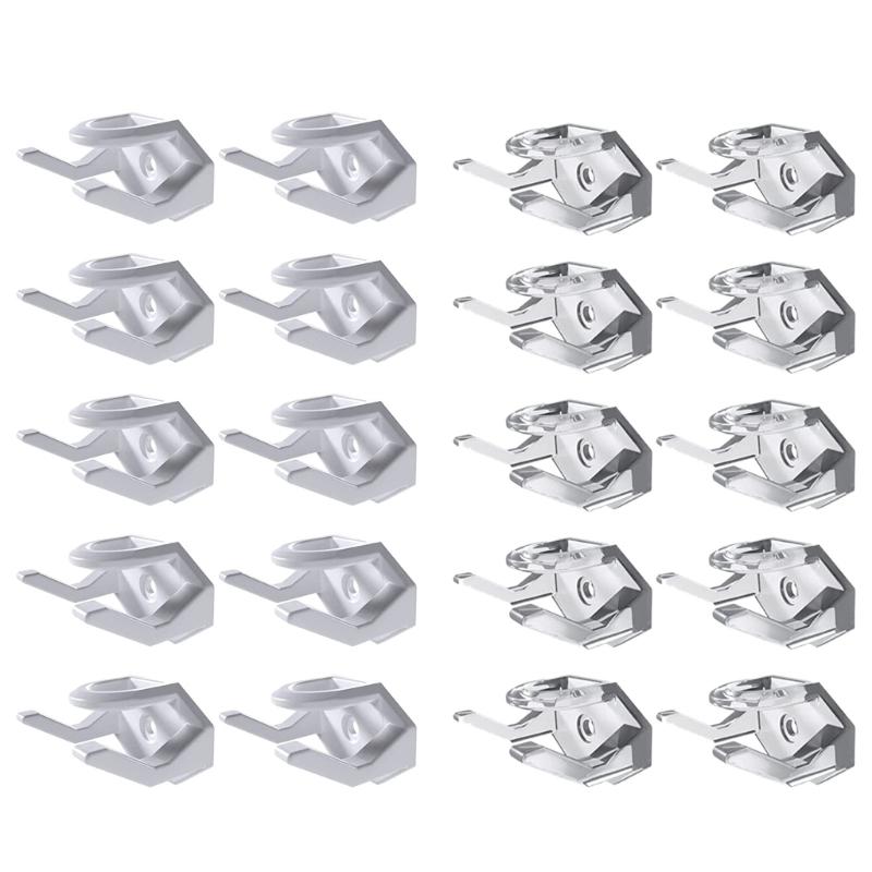 Set of 10pcs Adhesive Hat Hooks Baseball Cap Hanger Stylish Hat Storage Solution