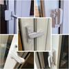 1Set-4Set Plastica UPVC Serratura a T Sicurezza Bambini Finestra Porta Battente Serratura Maniglia Tipo Sicurezza Finestra Casa Leva Porta T Balcone Serratura