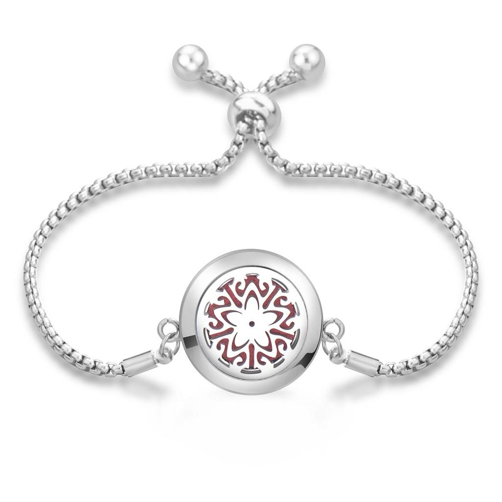 Women's Openable Titanium Steel Essential Oil Diffuser Bracelet
