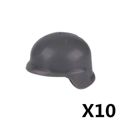Military Soldier Figure Helmet Building Block Motorcycle Racing hat Cape cap Building Block Weapon Accessories Gift Toy Kid J052