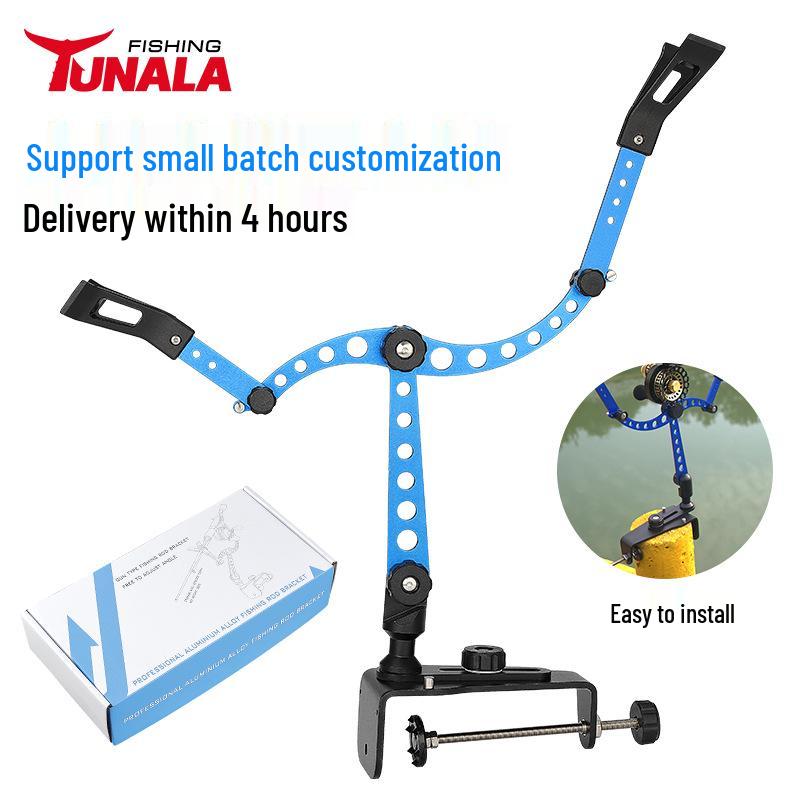 TUNALA Aluminum Alloy Adjustable Fishing Rod Holder for Boats and Sea Fishing