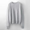 Autumn And Winter New Brushed Women'S Loose Round Neck Long Sleeve Solid Color Pullover Wool Bottoming Knitted Sweater