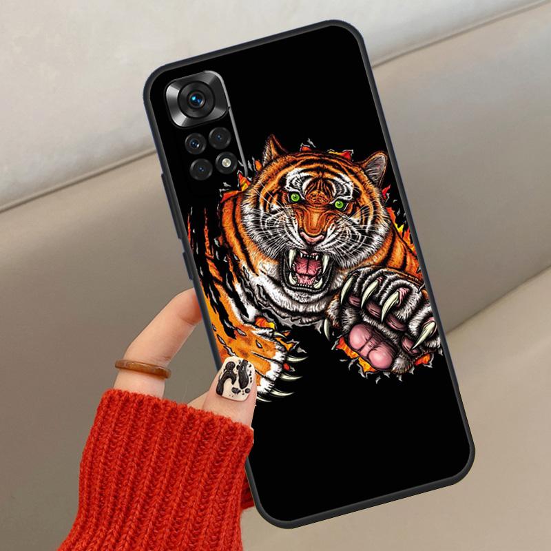 Fashion Animal Tiger Art Case For Xiaomi Redmi Note 14 13 12 11 10 15 Pro Plus Cover For Redmi 15 15C 12C 10C 13C 14C