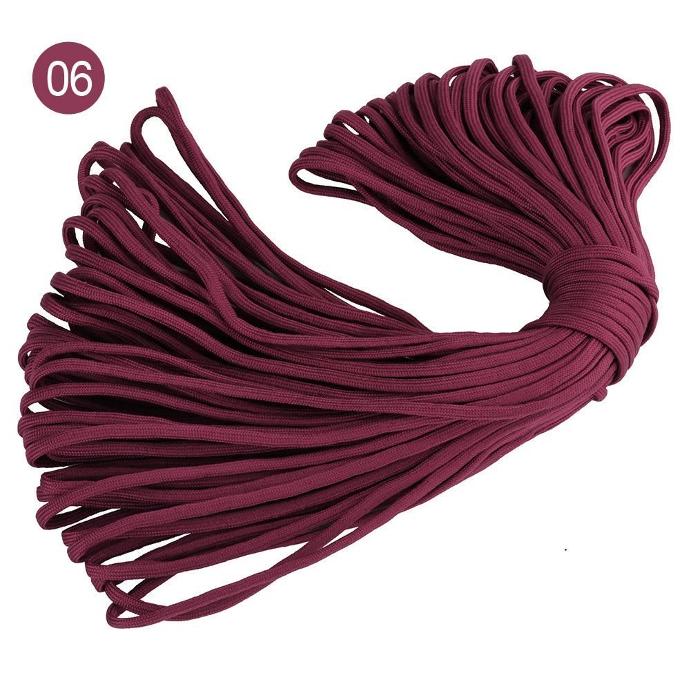 4mm 100meters Outdoor Hiking Polyester Paracord 7 Inner Strands Cores 550 Lbs Capacity Full Parachute Cord Nylon Bag Packing