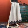 Summer Thin Wide Leg Pants Women Casual Cropped Pants High Waist Loose Straight Pants Female 2025