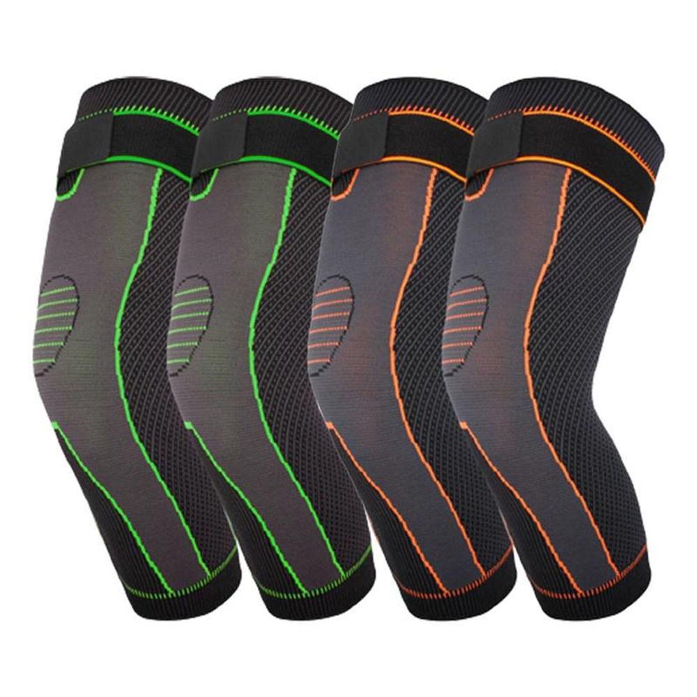 1Pair Sports Knee Pads Leg Sleeves Long Compression Leg Sleeve Knee Sleeves Protect Leg for Man Women Basketball Arthritis