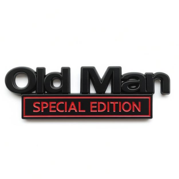 EDICE Starý Muž Kovový Znak na Blatník Auta