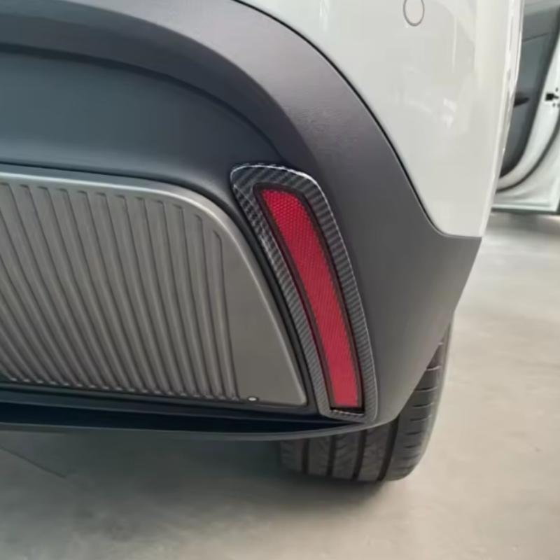 Fit For MG 4 MG4 EV Mulan 2022 2023 2024 ABS Front Or Rear FogLights fog Lamp Decoration Cover Bezel Eyebrow Cover Trim Styling Q0
