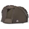 Fishing Tent for 5 Persons Brown Waterproof