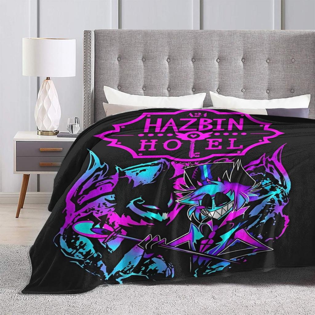 VOX H-Hazbin Hotel Alastor Game Blanket Quality Warm Bedding Throws Winter Picnic Bedroom Comfortable Bedspread