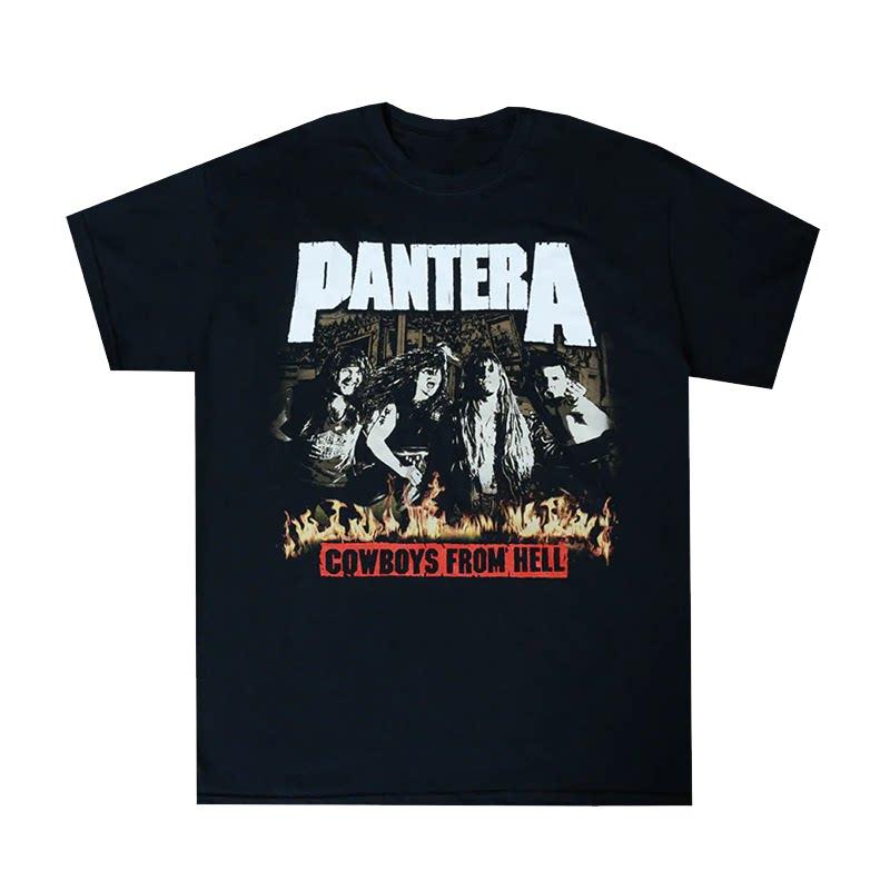 Pantera Pandora Dark Rock Punk Casual TShirt for Men and Women Luxury Brand Top  2026 New Band