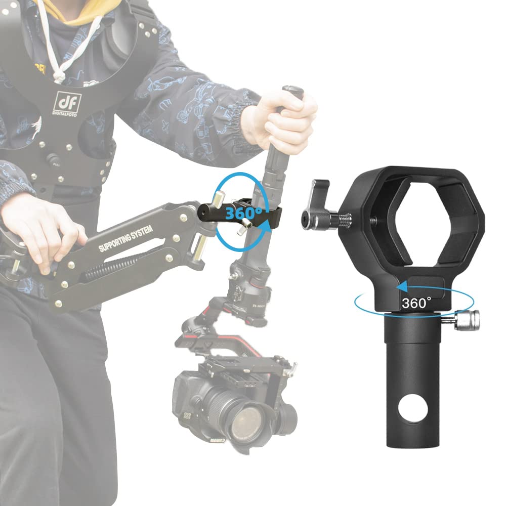 Ramię i kamizelka Steadicam Adapter gimbala do DF DIGITALFOTO TH02 Ręczny regulowany do filmowania kompatybilny z kamizelkami gimbala ze średnicą trzpienia ramienia