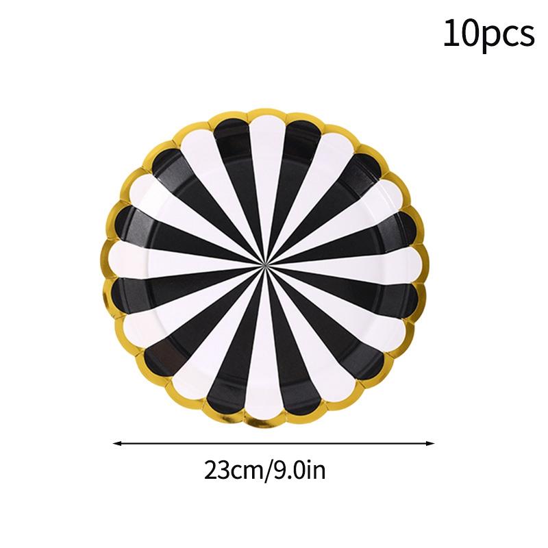 10Pcs CampingPicnic Tableware Set Disposable Paper Dishes Plate Cup Outdoor Camping Accessories Portable Cutlery