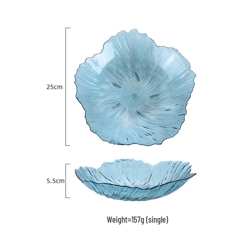 Elegant Home-Style Petal Plate: Food-Grade Fruit & Snack Dish