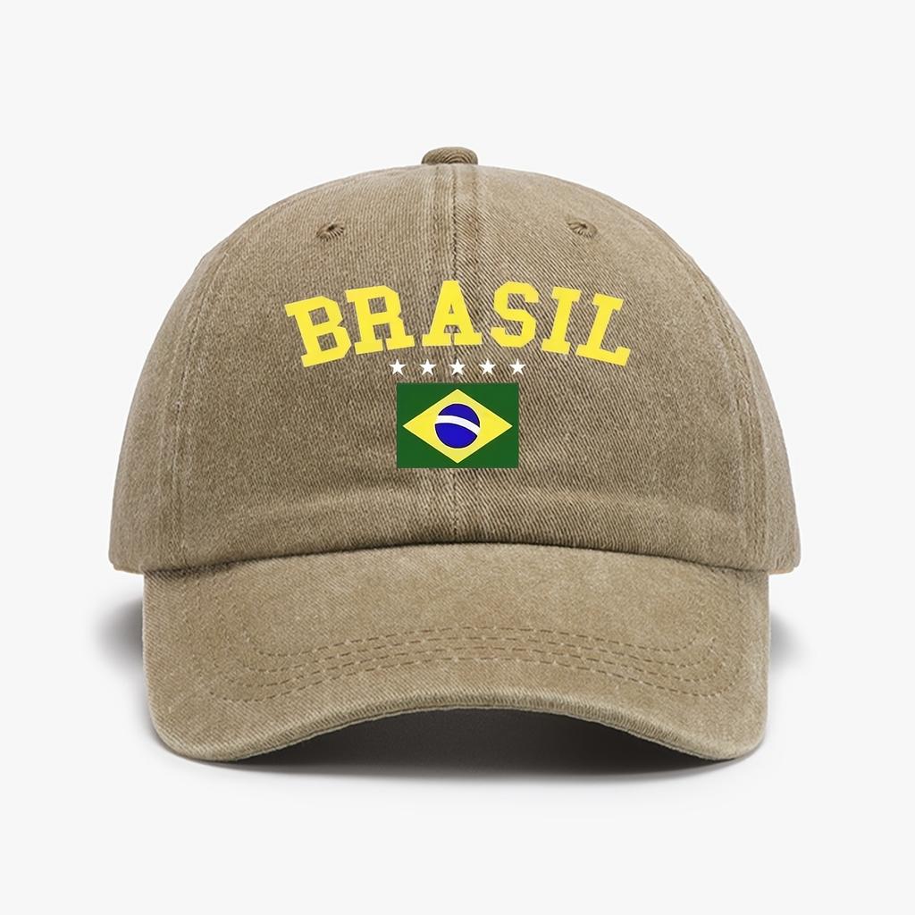 1 Casual Versatile Baseball Cap for Men  Breathable Fitted Duck Tongue Face Enhancing Urban Theme Print Map