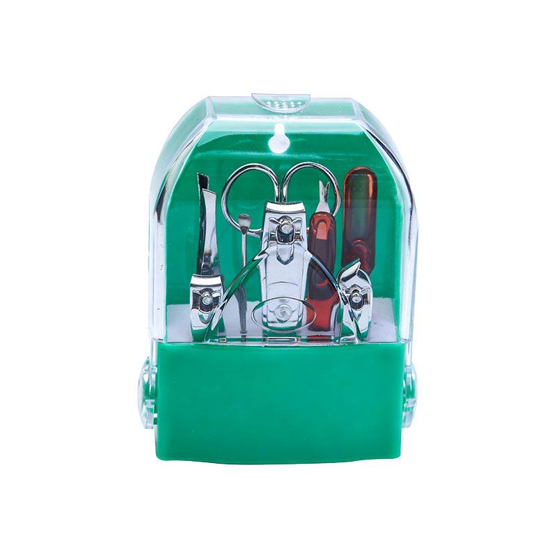 8-Piece School Bag Manicure Set: Stainless Steel Nail Clippers & Cuticle Pusher Tools