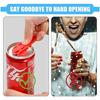 6 Pcs Sets Multifunction Can Opener Hot Sale Portable Small Plastic Bottle Opener for Beer Coke Beverage Manual Easy Can Opener