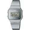 Vintage Retro Modern Silver Watch A700WEV-7AVT Silver Color