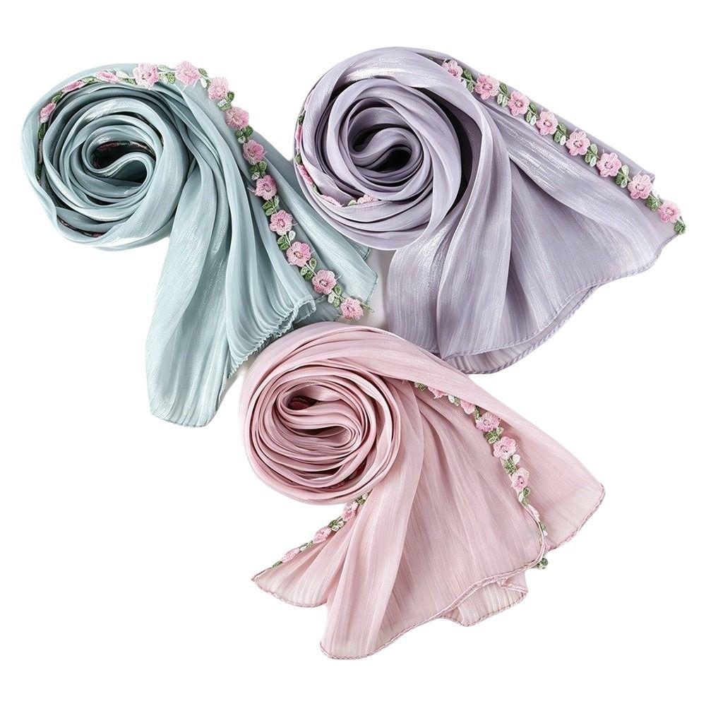 Sheer Women’s Headscarf Lightweight Modest Wrap Soft Sheer Veil Formal Events
