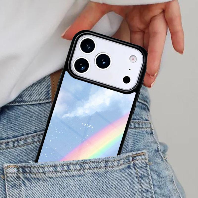 LGBT rainbow cloud Phone Case for iPhone 17ProMax 12 13 14 15 16e 17 Pro Max Plus Air Cover