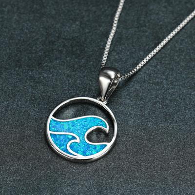 Summer Japanese Ins Pendant Wave Necklace Womens High End Niche Design Personalized Necklace