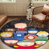 South Friends Adventure Round Rug for Livingroom,Bedroom, Palyroom, Chair Rug, Area rug, Circle Carpet, Large Size Fan Christmas gift