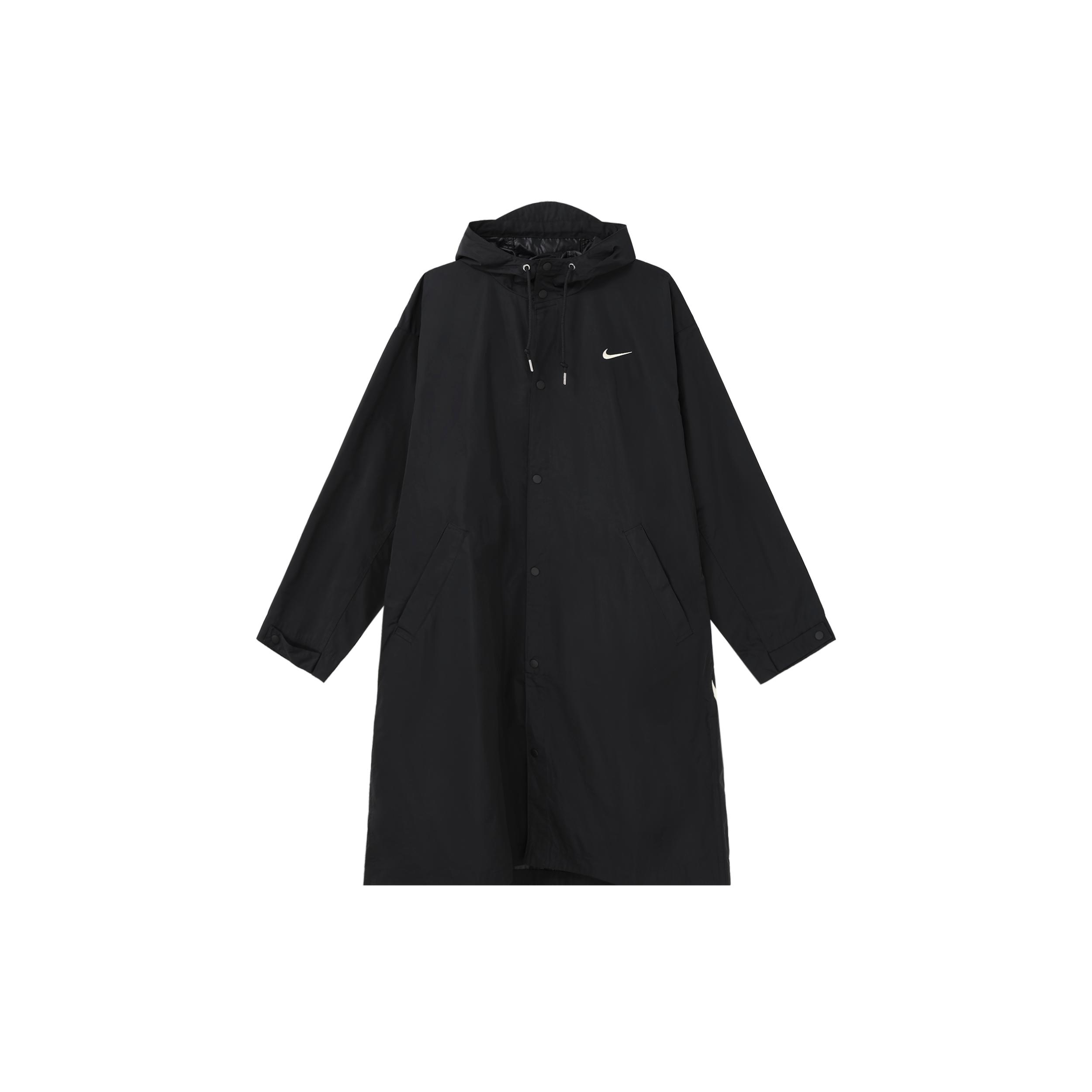 Мужские тренчи Nike Черные с капюшоном Умеренные Другие FD2870-010 XL