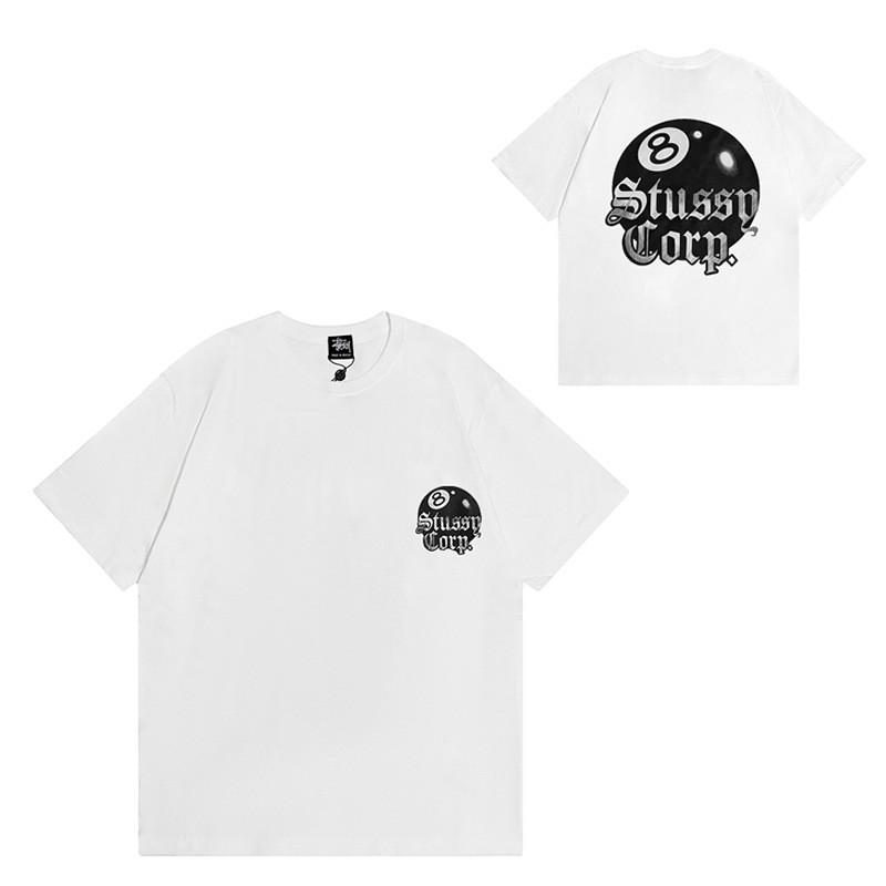Short Sleeve T-Shirt Couples Street Style Letter Print Loose Fit Breathable Top