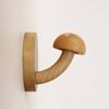 4pcs/set Mushroom Coat and Hat Hook Punch-free Solid Wood Coat Hook Nordic Log Coat Hanger Door Behind The Hook