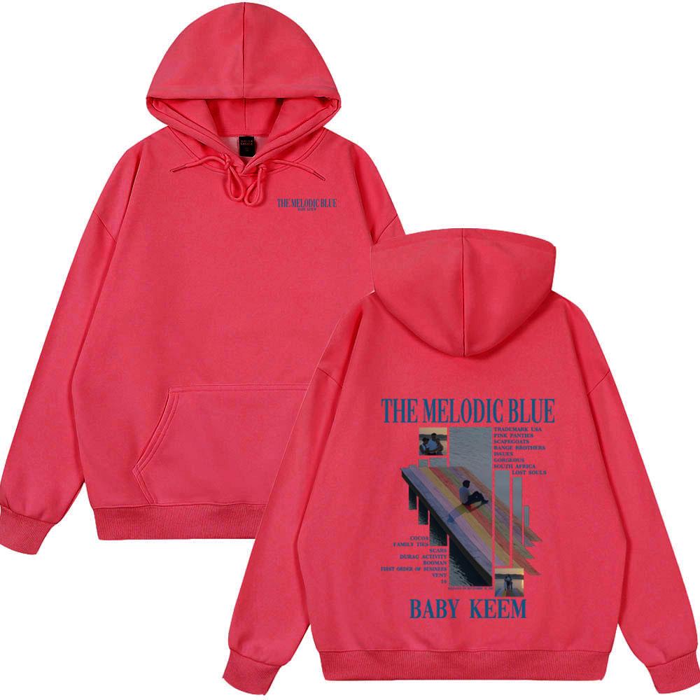 Rapper Baby Keem The Melodic Blue Album 2025 Style Tops Men Hip Hop Fashion Oversized Wears Men s Casual Cotton Vintage Hoodies S