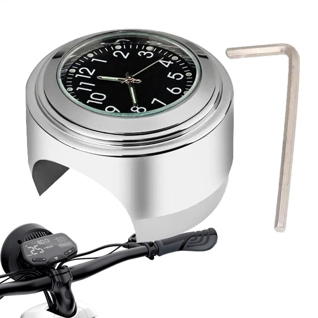 Motorradlenker Uhr - Motocross Lenkerhalterung Zifferblatt Uhr, Fahrrad Motorrad Uhr |