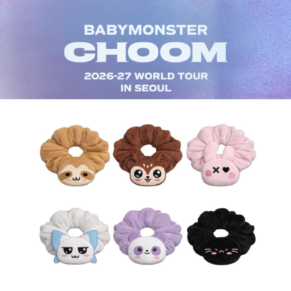 2026~27 BABYMONSTER World Tour CHOOM in SEOUL Character Plush Scrunchie