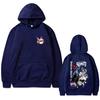 Anime Demon Slayer Cherry Blossom Graphic Hoodie Kamado Nezuko Kamado Tanjirou Pullover Men Women Casual Fleece Hoodies