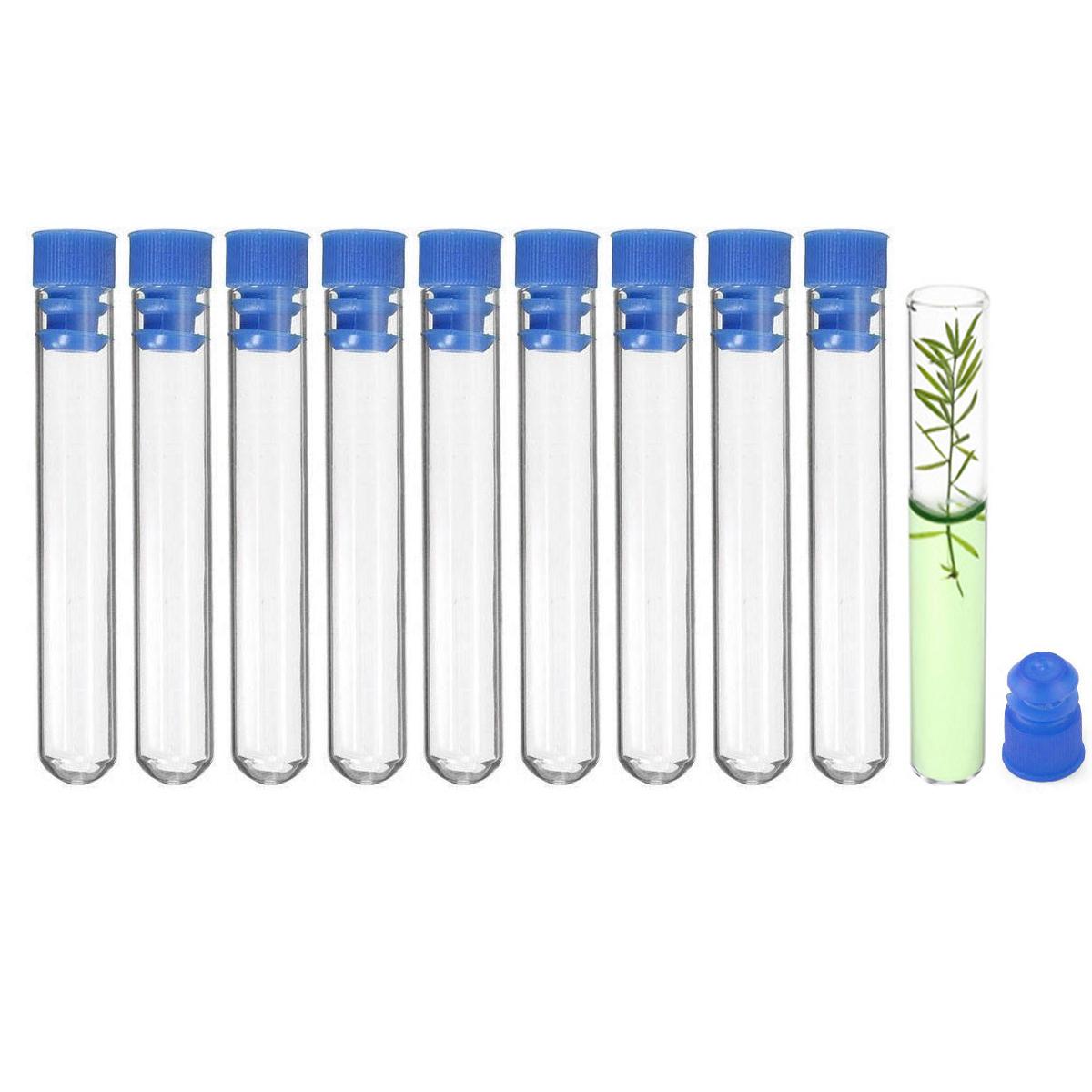 

10 шт. пробирок из боросиликатного стекла с круглым дном, прозрачные стеклянные пробирки для научных экспериментов, украшений, размножения растений и праздничных подарков 12x75mm 10pcs||12x75mm 10pcs