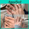 Elegant Minimalist Korean Style Adjustable Ring For Women With Chic Design Features