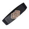 Belt Fashion Women's Retro Carved Band-button Waist Clothes Dress Decorated Elastic Elastic Wide Belt