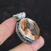 Faceted Morganite Pendant Gemstone Vintage Pendant 925 Sterling Silver Pendant Handmade Pendant Very Pretty Morganite Jewelry Gifts For Her