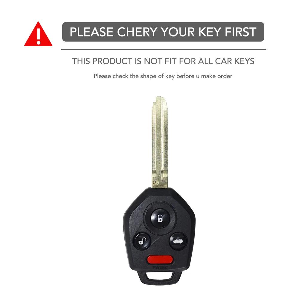 4 Buttons Silicone Car Key Case Shell Cover For for Subaru Tribeca Forester WRX XV Outback Legacy Impreza Crosstrek