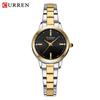 CURREN 9094 Women's Waterproof Quartz Watch: Stainless Steel Strap, Korean Style with Rhinestone Accents.