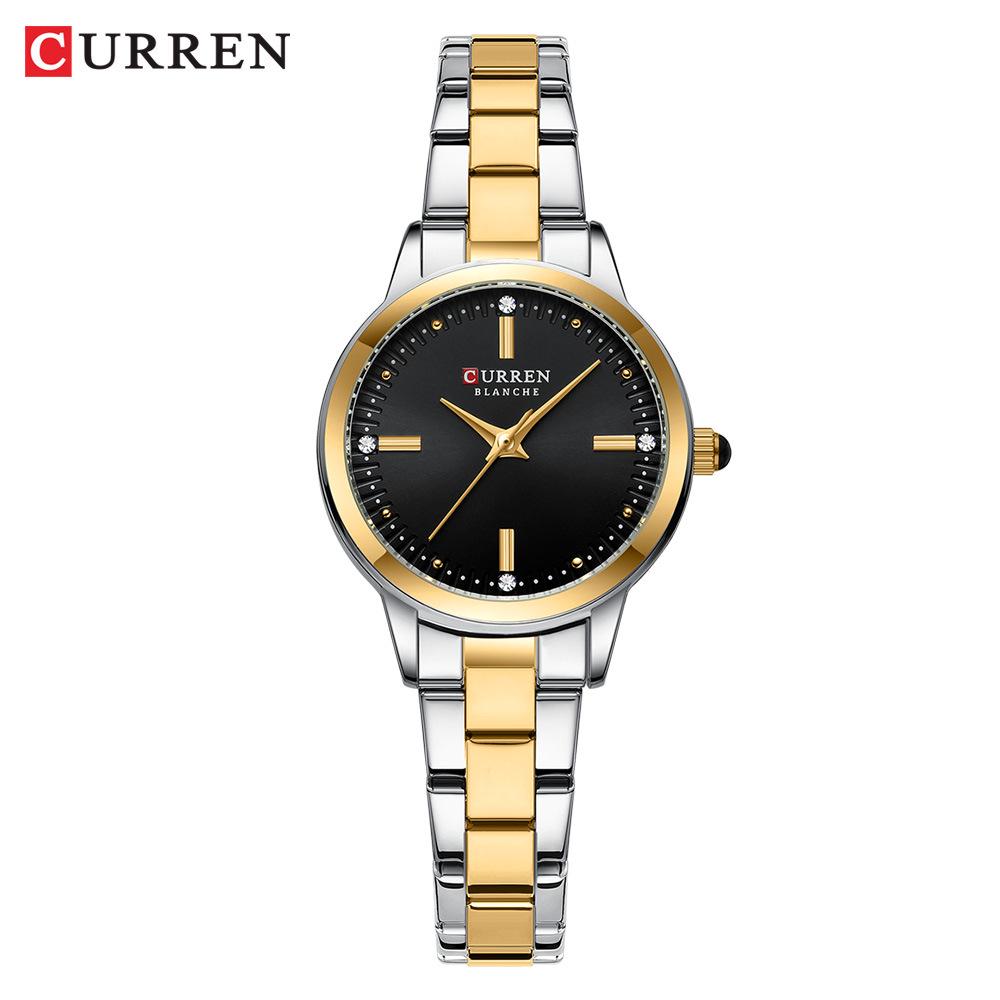 CURREN 9094 Women s Compact Waterproof Round Dial Wristwatch