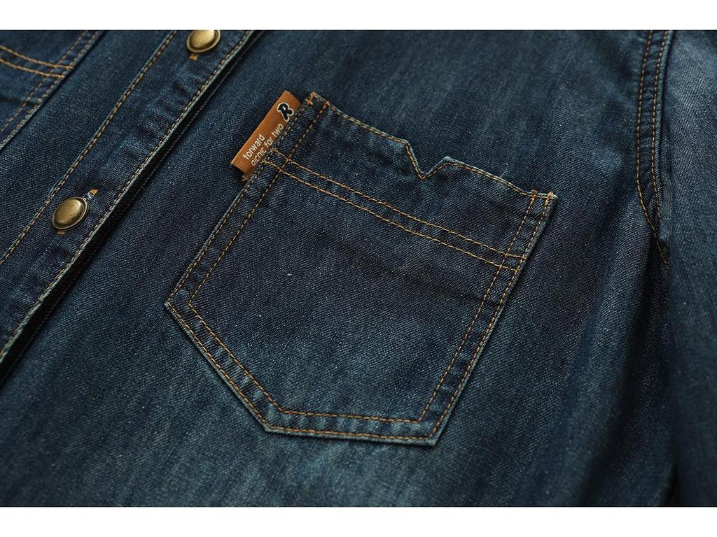 Women's Korean Style Plush Denim Shirt - Autumn/Winter Loose Layered Casual Thick Top