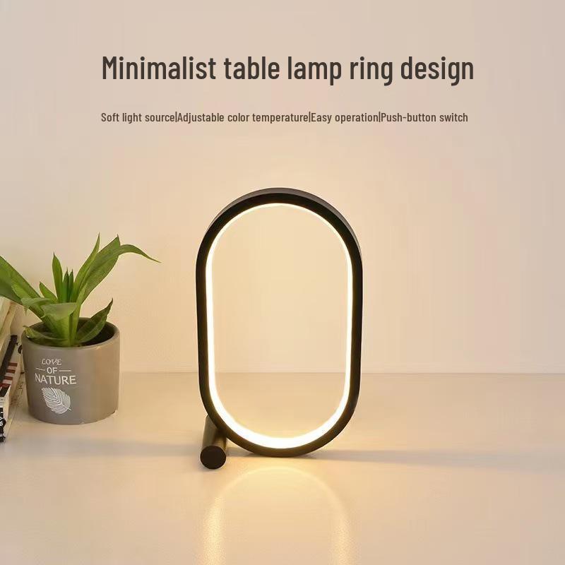 RGB Ambient Light Ring: Creative Decorative Lamp for Desktop or Bedside, Perfect for Night Light and E-sports Setup.