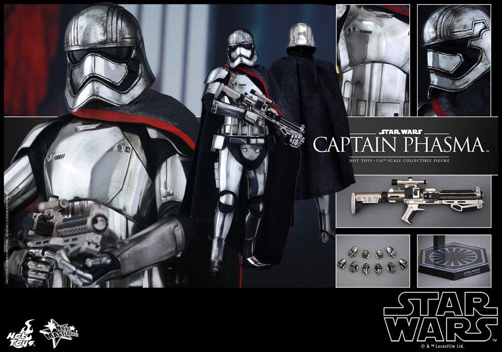 Movie Masterpiece Star Wars: The Force Awakens Capitã Phasma escala 1/6 figura de ação de plástico pré-pintada