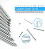 376Pcs Round Nails Woodworking Iron Nails Household Long Cement Wall Foreign Floor Nails Set with Plastic Box