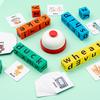 Dice Word Game with 40 Themed Cards 20 Letter Blocks Buzzer Challenge Develops Word Building Multiplayer