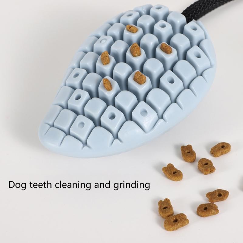 Leakage Food Dog Toy for Chewing Teething Suction Cup Pet Elastic Rope Slow Feeder Toy for Indoor Dogs Stress Relief