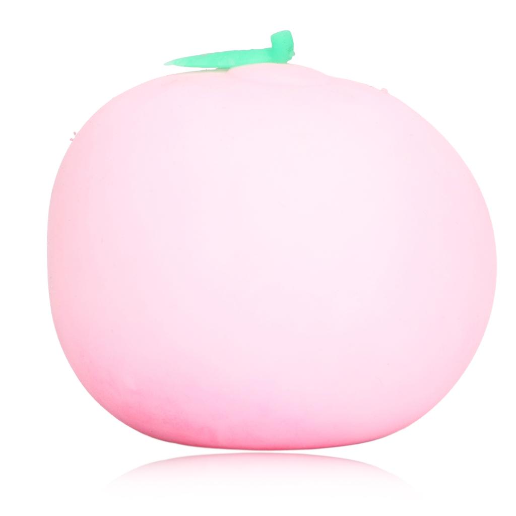 Peach Squeeze Ball Elastic Relieve Anxiety Fruit Stress Ball Toy for Women Men Kids Pink